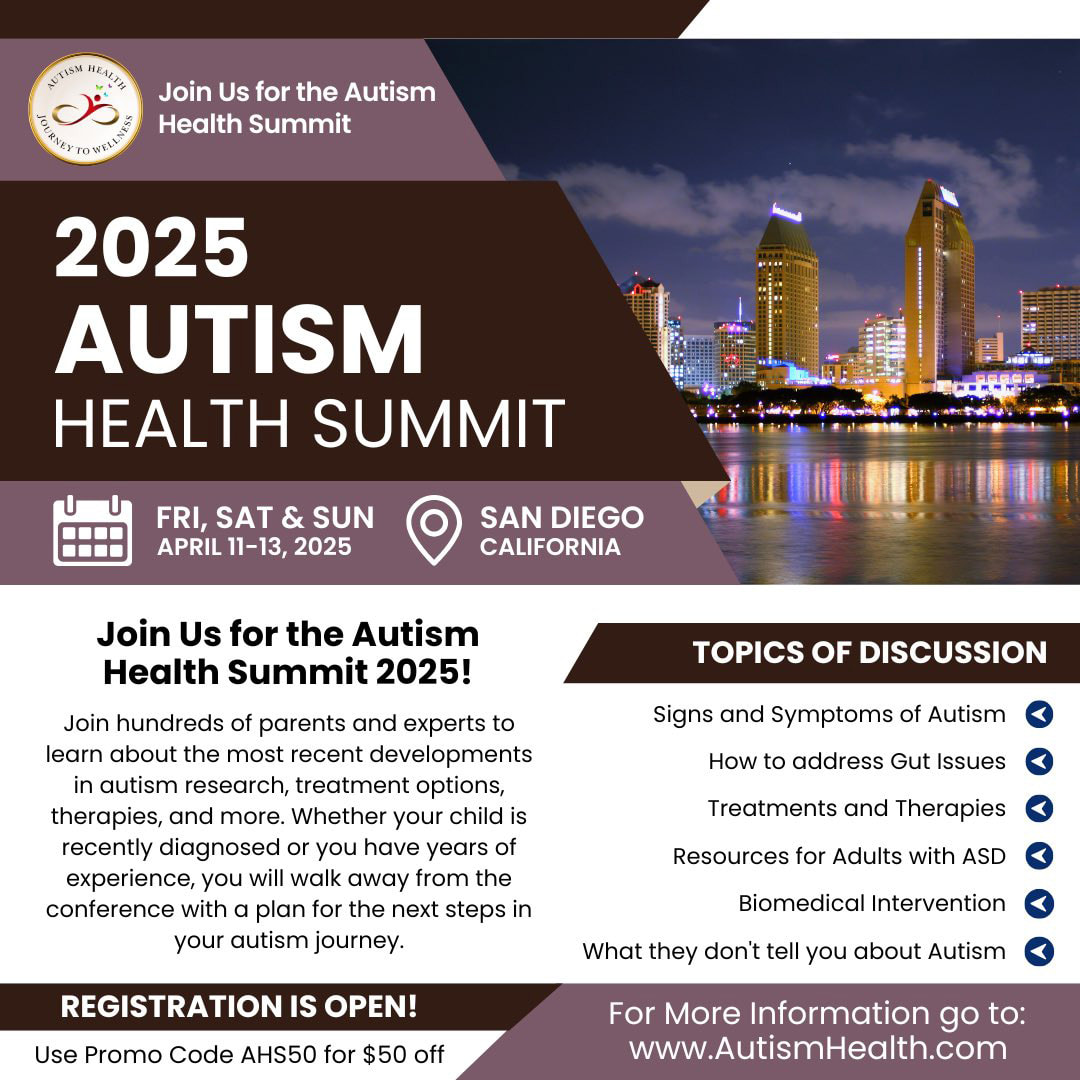 autism health summit 2025 San Diego, autism solutions and family empowerment, autism event promo discount code, expert advice autism neurological conditions, autism parent resources Kids First 4Ever